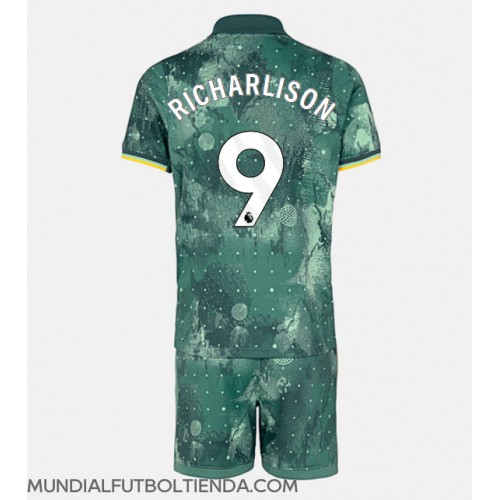 Camiseta Tottenham Hotspur Richarlison #9 Tercera Equipación Replica 2024-25 para niños mangas cortas (+ Pantalones cortos)